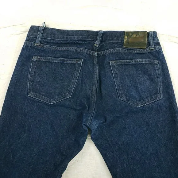 RGT Rogue Territory Selvedge Blue Jeans Mens Measure 31x30 Button Fly